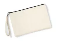 Canvas Wristlet Pouch Natural/Black