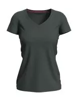 Claire V-neck Slate Grey