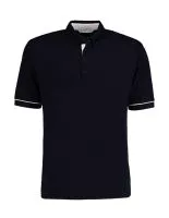 Classic Fit Button Down Contrast Polo Shirt Navy/White