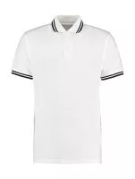 Classic Fit Tipped Collar Polo White/Navy