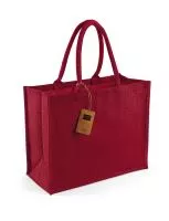 Classic Jute Shopper Red/Red