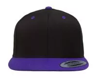 Classic Snapback 2-Tone Cap Black/Purple