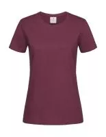 Classic-T Fitted Women Burgundy Red