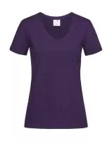 Classic-T V-Neck Women Deep Berry