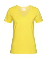 Classic-T V-Neck Women Sárga