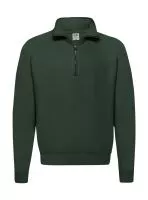 Classic Zip Neck Sweat Bottle Green