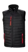 Compass Padded Softshell Gilet Black/Red