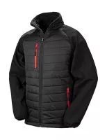 Compass Padded Softshell Black/Red