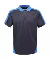 Contrast Coolweave Polo Navy/New Royal