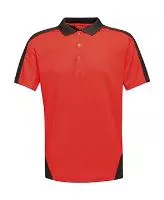 Contrast Coolweave Polo Classic Red/Black