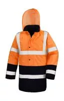 Core Motorway 2-Tone Safety Coat Fluorescent Orange/Black