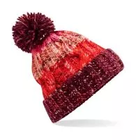 Corkscrew Pom Pom Beanie Cherry Sherbet