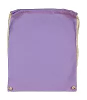 Cotton Drawstring Backpack Lavender