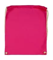 Cotton Drawstring Backpack Magenta