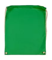 Cotton Drawstring Backpack Peagreen