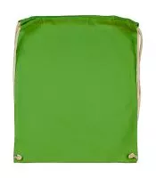 Cotton Drawstring Backpack Light Green