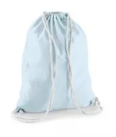 Cotton Gymsac Pastel Blue/White