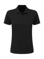 Cotton Polo Women Black