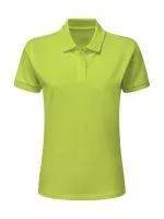 Cotton Polo Women Lime