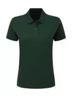 Cotton Polo Women Bottle Green