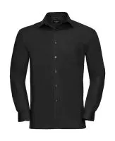 Cotton Poplin Shirt LS Black