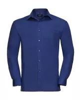 Cotton Poplin Shirt LS Aztec Blue