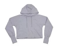 Cropped Hoodie Heather Grey Melange