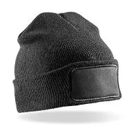 Double Knit Printers Beanie Black