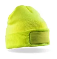 Double Knit Thinsulate™ Printers Beanie Fluorescent Yellow