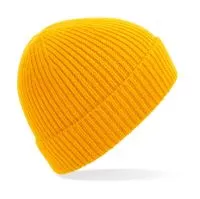 Engineered Knit Ribbed Beanie Sárga