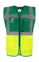 Executive Safety Vest "Hamburg" Paramedic Green/Yellow