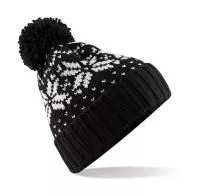 Fair Isle Snowstar® Beanie Black/White