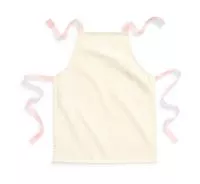 FairTrade Cotton Junior Craft Apron Natural/Pastel Pink