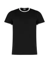 Fashion Fit Ringer Tee Black/White