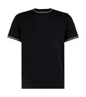 Fashion Fit Tipped Tee Black/White/Red