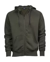 Fashion Full Zip Hood Deep Green