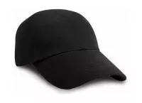 Flat Brushed-Cotton-Cap Black