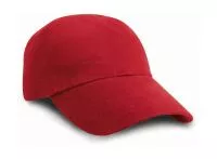 Flat Brushed-Cotton-Cap Piros