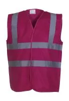 Fluo 2 Band+Brace Waistcoat Raspberry