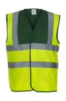 Fluo 2 Band + Brace Waistcoat Fluo Yellow/Paramedic Green