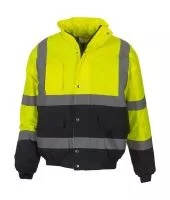 Fluo 2-Tone Bomber Jacket Fluo Yellow/Navy