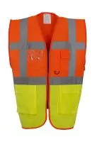 Fluo Executive Waistcoat Fluo Orange/Fluo Yellow