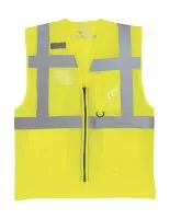 Fluo Open Mesh Executive Waistcoat Fluo Yellow