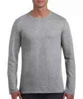 Gildan Mens Softstyle® Long Sleeve Tee Sport Grey