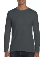 Gildan Mens Softstyle® Long Sleeve Tee Charcoal