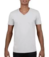 Gildan Mens Softstyle® V-Neck T-Shirt Fehér