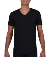 Gildan Mens Softstyle® V-Neck T-Shirt Black