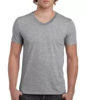 Gildan Mens Softstyle® V-Neck T-Shirt Sport Grey