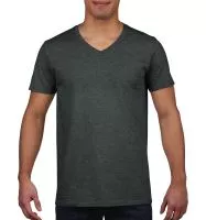 Gildan Mens Softstyle® V-Neck T-Shirt Dark Heather