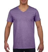 Gildan Mens Softstyle® V-Neck T-Shirt Heather Purple